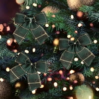 Božićni lukovi razni stilovi lukovi Tkanini Božićno drvsko drvsko pribor Dekoracija Dekoracija stranačke