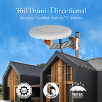 TV antena, domere milja u zatvorenom vanjsku antenu sa prijemnim remenicama i 39ft žice bijele boje