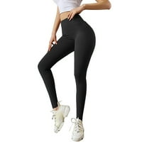 Gamaše za žene joga hlače modne elastične hlače za dizanje fitnesa dame trčanje boja joga joga hlače