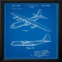 Lockheed C Hercules Airplane Patent, uramljena umjetnost Print Wall Art by Cole Granice Prodano od Art.com