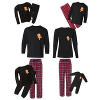 Neugodni stilovi koji odgovaraju božićnim pidžamim postavljenim crvenim slatkim međućima Ninja porodična