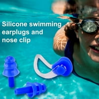 W Plivanje za uši za nosač za nos Postavite troslojni silikonski vodootporan za surfanje ronilačkim plivanjem