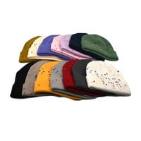 Zimski kape za muškarce Žene pleteni šešir gusti mekani topli debeli šešir bez kapuljača pogodan za