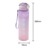 Plastična boca za vodu s vremenskim markerom Fitness Sports Sports Otporni na piće