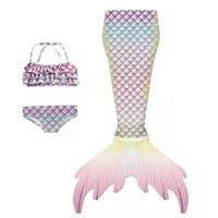 Listenwind Girls Mermaid kupaći kostim, princeza djevojka bikini set kupaći kostim Cosplay kostim