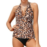 Ženski kupaći kostimi One, Axxd Sexy Leopard Print šuplje izdvojeni kupaći kostim Bikini Print Beach
