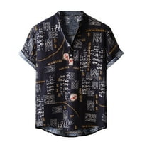 CLlios Muns's Havajske košulje Ljetna tropska uzorka Majica Labavi kratkih rukava s majicom Aloha Majica