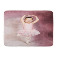 Dječji ružičasti balerina Mladi plesač koji nosi tutu i tiara bijela balet djevojka prostirki vrata