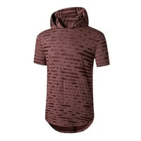 Muški casual majice kratkih rukava modna trendi lagana pulover u boji TOP LJETO COMFY pamučna bluza