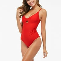 Ženski kupaći kupaći kostimi Ženski kupaći kostimi MI & METRAS odvaja na bedežnom ljubavlju crvena m