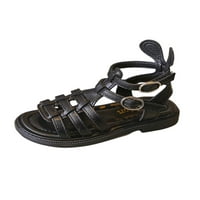 GOMELLY Girls Sandale Ljetne cipele Open TOE Gladiator Sandal Fashion Stanovi Dječja kralja haljina