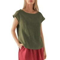 Corashan majice za žene Ženske ležerne vrhove Ženska modna boja kontrastna patchwork off ramena majica