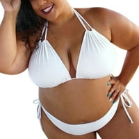 Kupaći kostim za žene V-izrez bez rukava pushp podstavljeni plus veličine Bikini set kupaći kostim kupaći