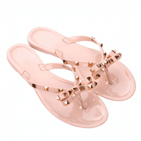 Ženske sandale sa sandalama za jelly flip flops sa luknim papučama Flip flops za ljeto ------ marelica