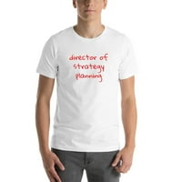 Rukopis pisani direktor za planiranje strategije kratkog rukava majica s nedefiniranim poklonima