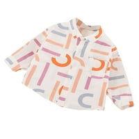 Toddler Baby Boys s dugim rukavima Pismo Ispis vrhova TEE majica bluza odjeću