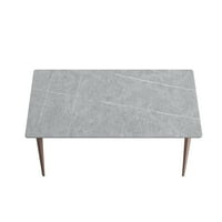 63 Moderna umjetna kamena siva ravna rubna metalna stola za rubu - Ljudi
