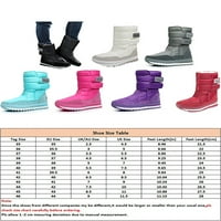 Ymiytan ženske čizme za snijeg hladno vrijeme zimske cipele tople srednje teleske čizme siva 6.5