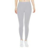 Ženske hlače s niskim strukom neprozirne mekane joge tanka čvrsta duljina pant