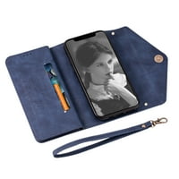 iPhone plus Case, iPhone plus Case, dteck crossbad novčanik lager kapacijsko torbica sa džepom sa patentnim