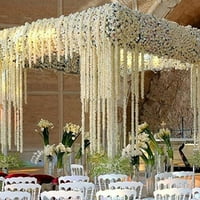 32. FT Umjetna visika Viseće svilene cvijeće vinove loze ratta viseći vijenac bjelokosti za vjenčanje