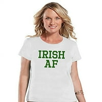 Ate Odjeća ženska irska affijana majica St. Patrickov majica White