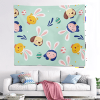 Proljetna i uskršnja baner Backdrop za djecu spavaća soba dnevni boravak, 40x cvijet slatka zeko proljetna