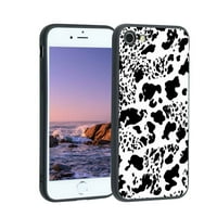 Kompatibilan s iPhone telefonom, kravlje-printom-apstraktno-umjetničko-crno-bijelo-ružičasto-slatka