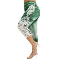 Modni butik ženski visoki struk tiskane joge hlače dužine gležnja tajice trbušne kontrolne gamaše