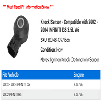 Knock senzor - kompatibilan sa - Infiniti i 3.5L V 2003