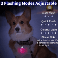 Pas svjetla za noćno hodanje, isječak na USB punjivom ogrlicu za pse