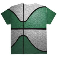Prvenstvo košarkaška Irska zelena i bijela širom omladine majica