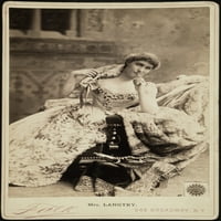 Lillie Langtry. Nbrithish glumica. Fotografiran 1887. Poster Print by
