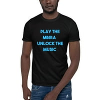 Plava igra MBira - Otključajte muzičku pamučnu majicu kratkih rukava po nedefiniranim poklonima
