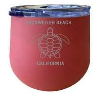 Plaža Dockweiler California Oz Coral Laser Izolirani vinski vinski nehrđajući čelik