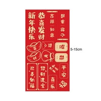 Postavite kineske novogodišnje ukrase ukrase, crveni kineski privjesak tradicionalni sretni viseći FU