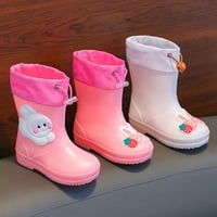 Crtane kišne cipele sa zec dizajnom ružičaste dječje kišne čizme Teksturirani potplati Neki listić Udobne