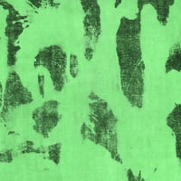 Ahgly Company Indoreni pravokutnik Sažetak Smaragdno zeleni modernim prostirkama, 3 '5'
