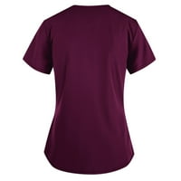 Ženska majica Jedinstvena majica TOP kratki rukav XL Crveni V-izrez Rad