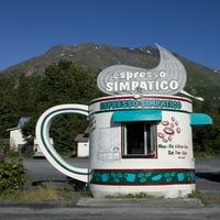 Espresso Simpatico Coffee, Seward, Alaska Poster Print