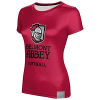 Ženski grimizni Belmont opatije Crusaders Softball majica