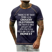 Muška košulja Grafikon stabilni odjeća Muška majica Raglan Retro kratkih rukava Okrugli slovo tiskanje