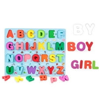 Gwong Colorful broj abeceda Oblik drvena slagalica za uparivanje ploče Obrazovanje Dječje igračke