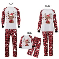 Božićne pidžame za porodičnu podudaranje Pajamas Plaid Elk Santa Podudaranje PJS Festival Holiday Xmas