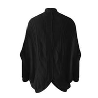 LowRofile Cardigan džemperi za žene dugih rukava Ležerne prilike modni čvrsti nepravilni ogrtač rukav