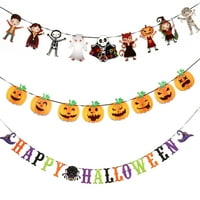 Karakteristike Halloween Papir Privjesak za zastrašujuće banner viseći dekors Party rekviziti