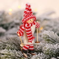 Ski Skijaška lutka Slatka božićna stabla ukrasi za odmor Božićni poklon božićni ukrasi za čišćenje