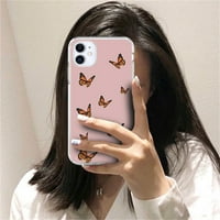 Šareni slučaj leptira za iPhone Pro Mini Pro MA XR XS Plus 6s Soft Case TPU