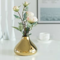 Fabulaxe Dekorativna keramika Moderna središnja stola Cvetna vaza, zlato