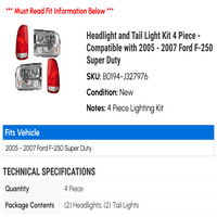 Naglas i komplet za osvjetljenje i rep - kompatibilan sa - Ford F- Super Duty 2006